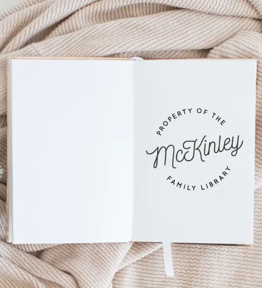 Personalized Library Stamp Gift